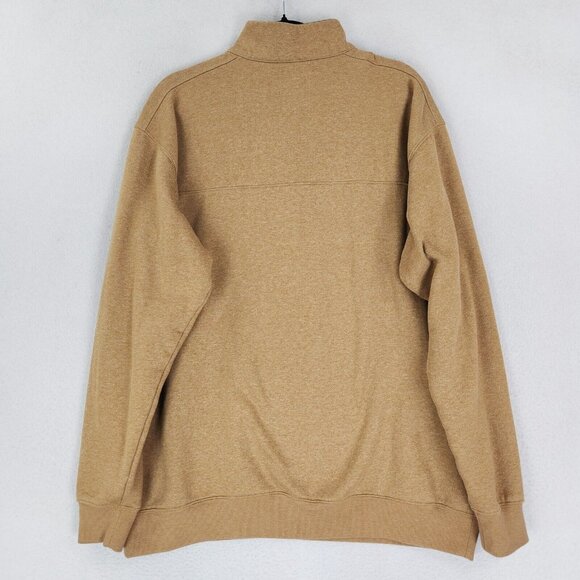 Columbia Sweater Mens Extra Large Tan Hart Mountain II Half Zip Casual Pullover - Picture 8 of 10